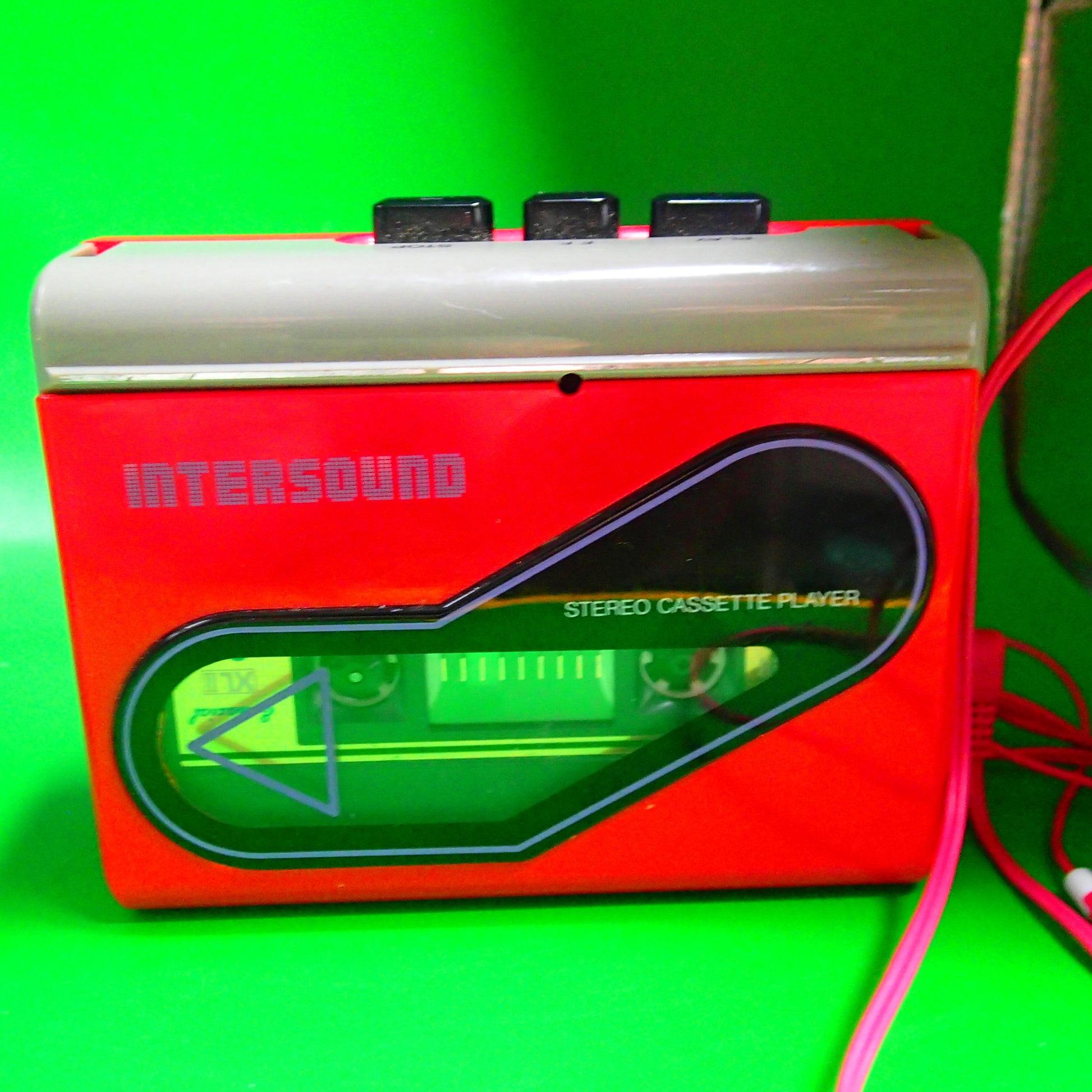 FÜR SAMMLER KIRSCHE auf dem Kuchen !!!!Antik Stereo Cassette Player
